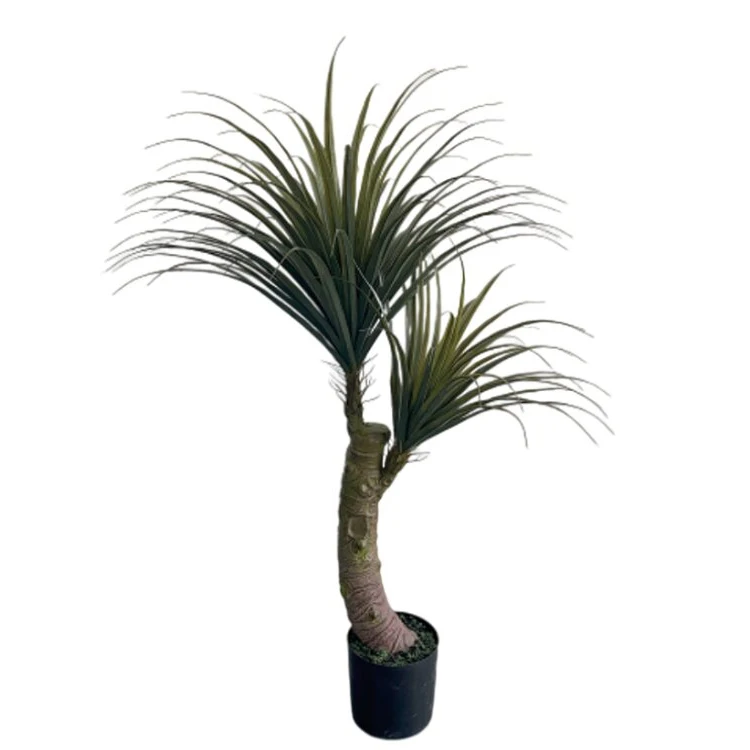 2022 New Design Brazil Dragon Blood Potted Dracaena Fragrans Artificial Tree For Indoor Decoration Landscape Office Crafts