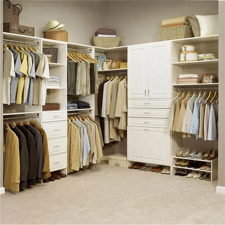 Foshan factory popular Sri Lanka bedroom corner storage closet wardrobe