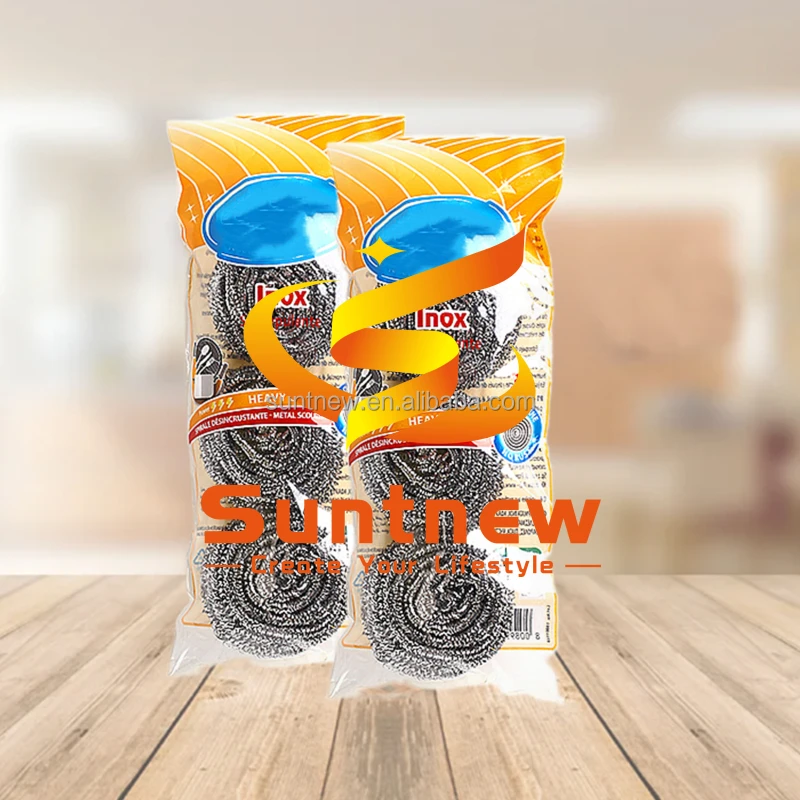 dish washing galvanized metal sponge stainless steel wire wool scourer