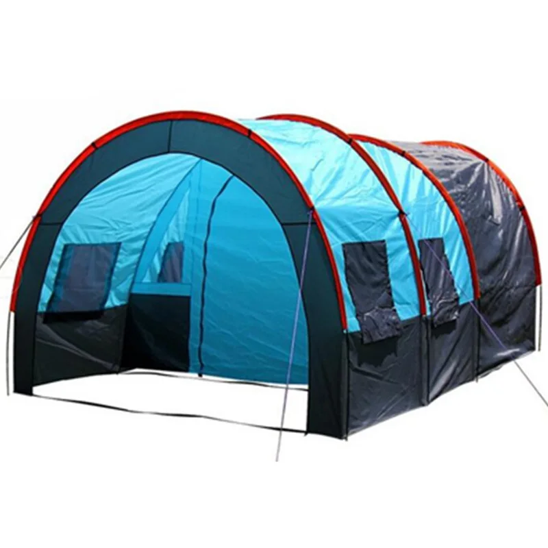 Large Camping Tent 5-8 Person Tunnel Tent Outdoor Family Tents