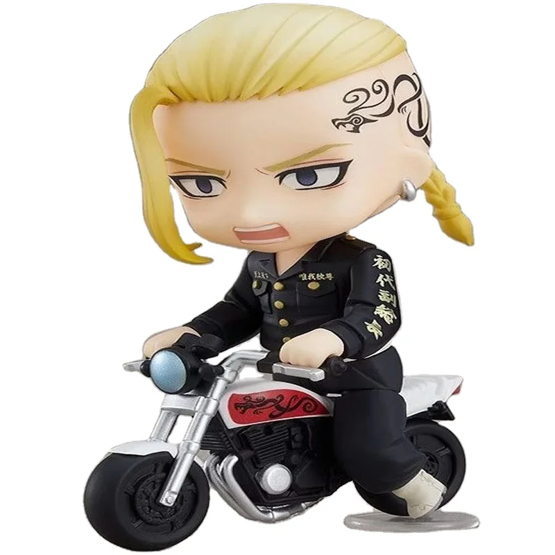 Manjiro Sano Anime Figures Tokyo Revengers Figure Movable Replacement Parts Model Toy Q Version Cute Collectible Doll Gift Mikey