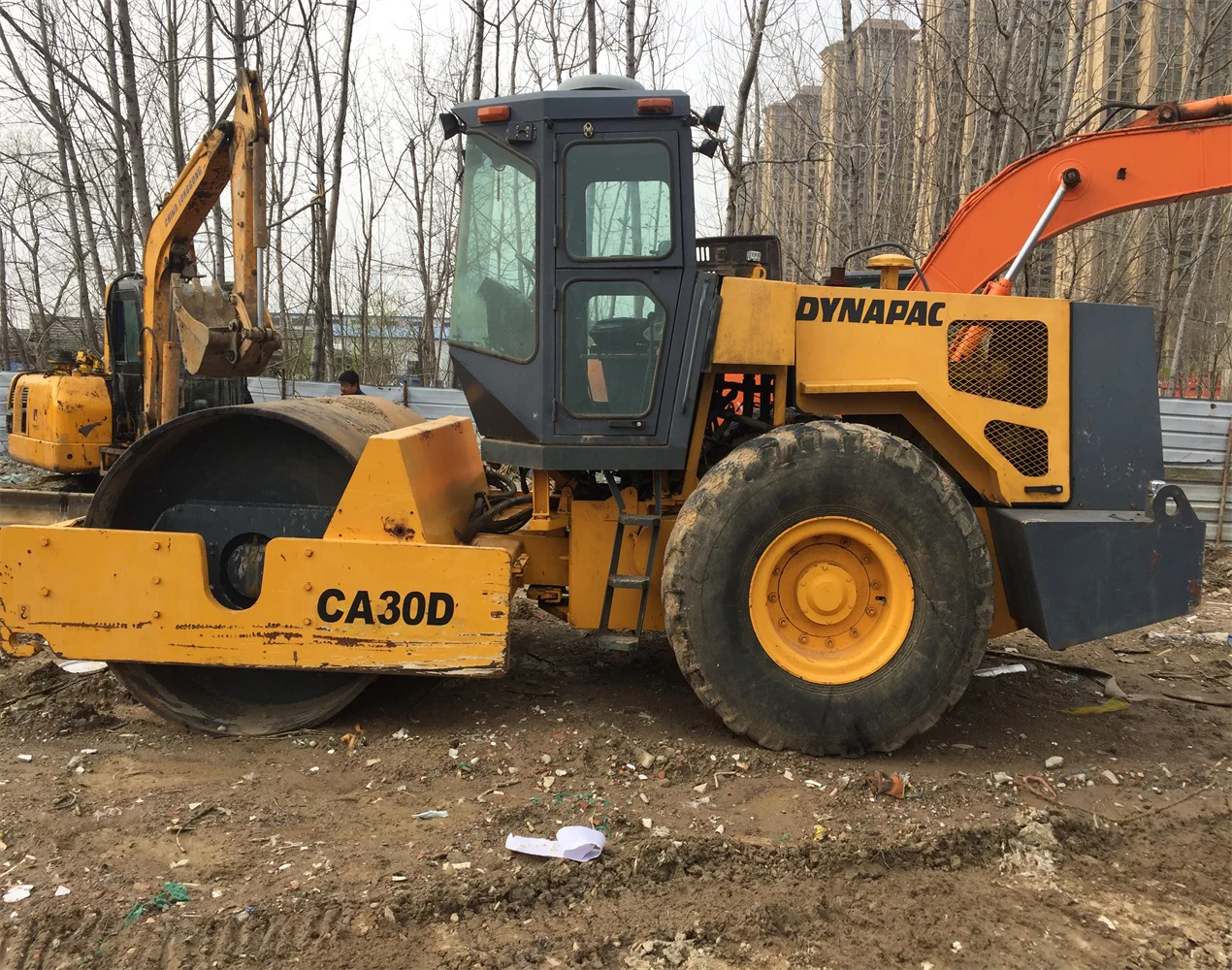  Used Dynapac CA30D road roller Secondhand 15Ton soil