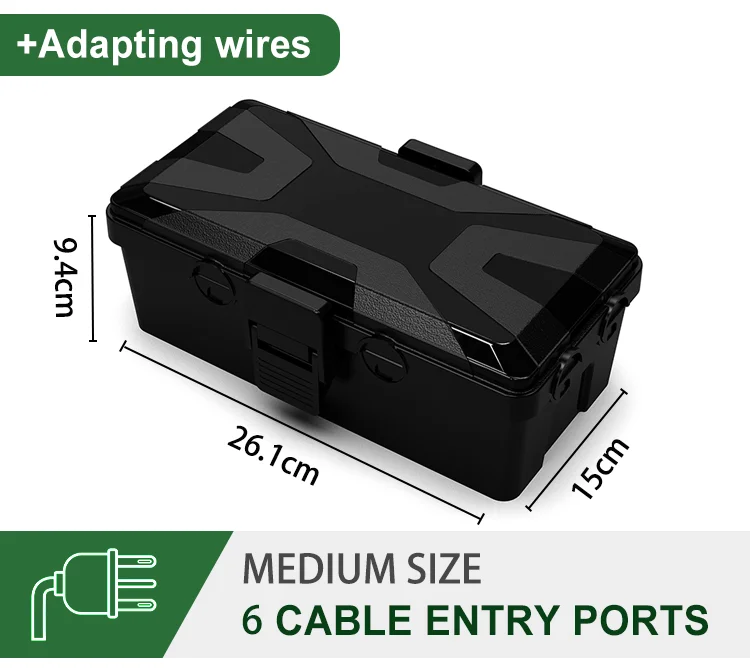 Wall Mount Outdoor Plastic Enclosures IP54 PP Waterproof Electrical Junction Box Electrical Project Box
