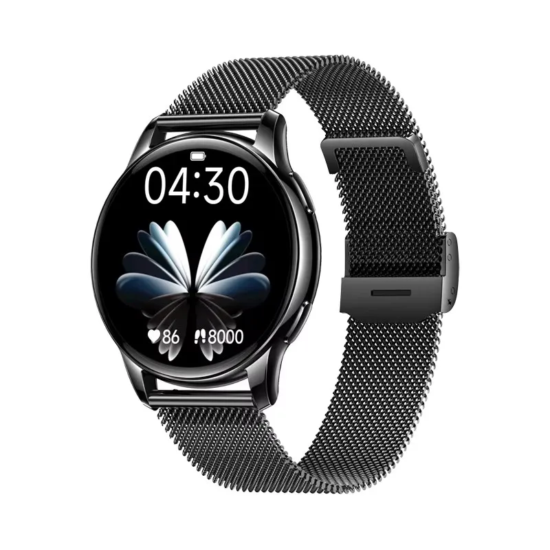 KM10Pro Ladies AMOLED Smart Watch 2024 with BT Calling Function Fashion Design Smartwatch Heart Rate Blood Pressure Monitor