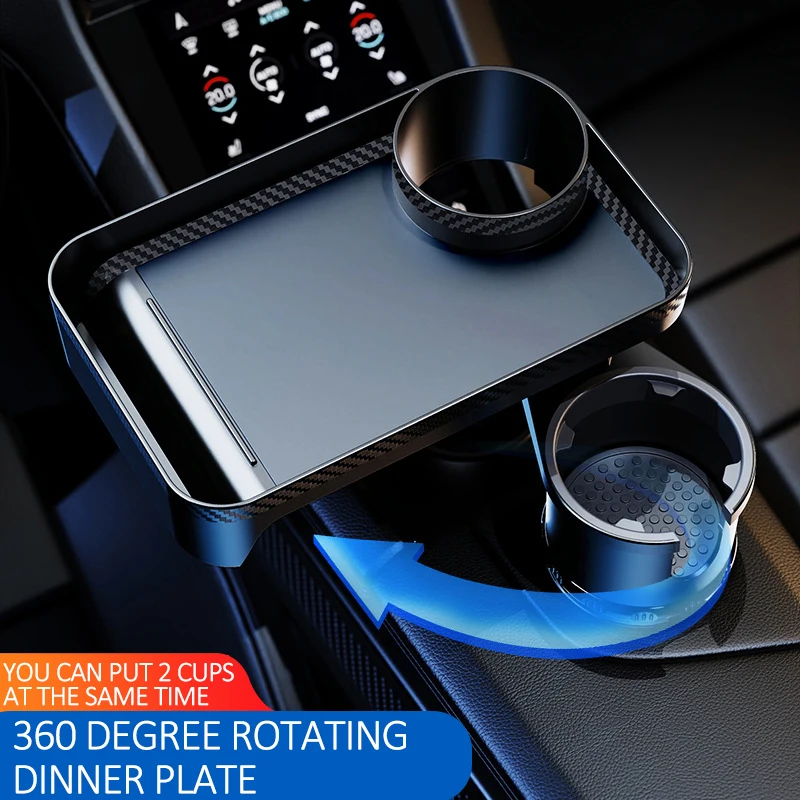 Upgrade High quality Vehicle-mounted Slip-proof 360  expanded  adapter tray  plastic coffee car cup holder for car