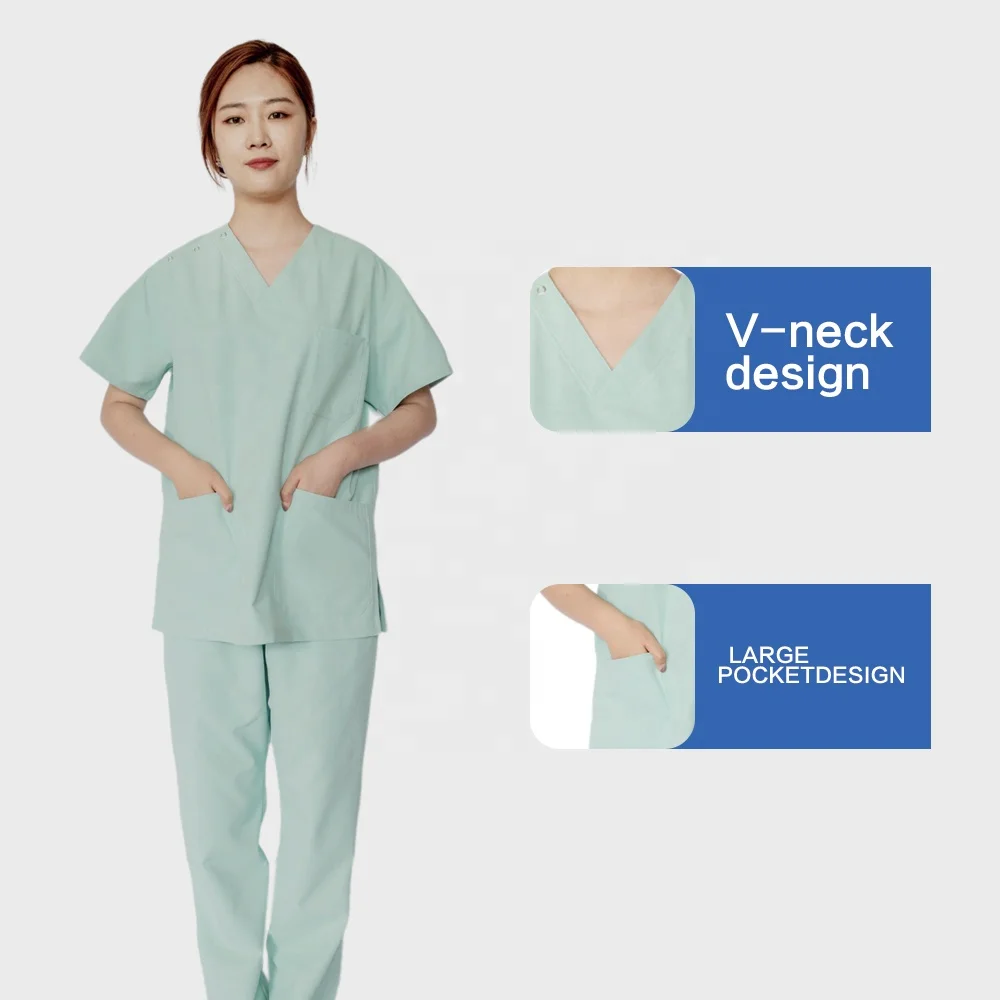 
High-quality Cheap Women Hospital short sleeve medical scrubs Medical Scrubs Uniform Set Scrub Sets 