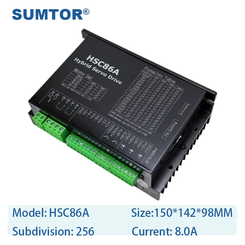 Шаговый двигатель NEMA 34 с кодировщиком HSC86A драйвер шагового двигателя 86HS комплект