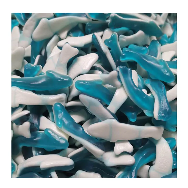 NEON GUMMY SHARK 2LAYER RICH TASTE BULK PACK AVAILABLE FOR CUSTOM SIZE