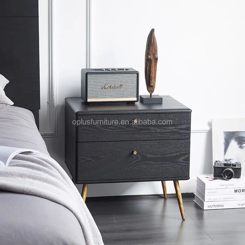 Classic Modern Design customized contract projects hotel bedside table bedroom furniture Wooden Drawer Cabinet nightstand