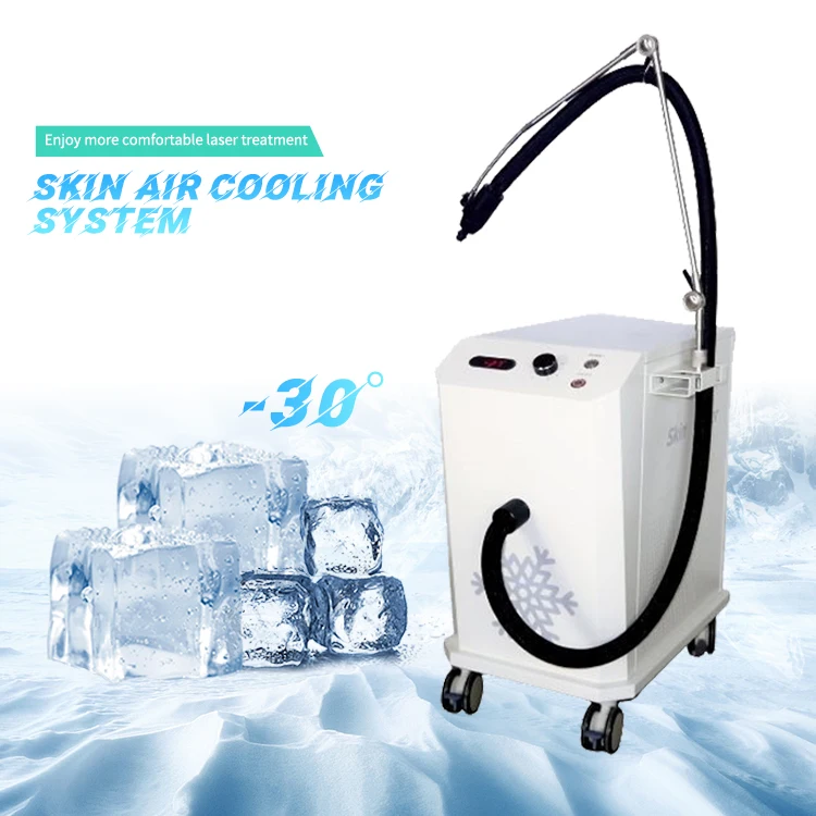 Tattoo Removal Vertical Pain Relief Cryo Therapy Skin Cooling Device Zimmer Cold Air Skin Cooler Avoid Thermal Injury Machine