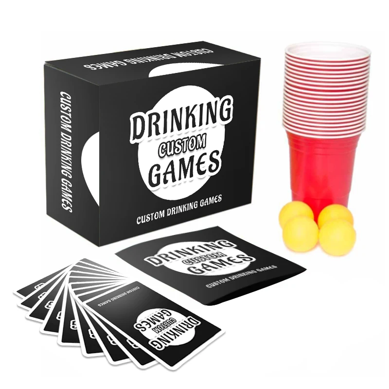 Top Sale Quality Wholesale Family Friend Funny Board Game Printing Drink Playing Cards Custom Card Game