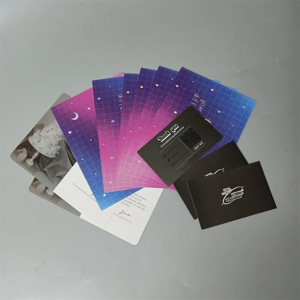 Wholesale Custom Printed Color 400gsm Coated Paper Business Greeting Thank You Cards For Small Business