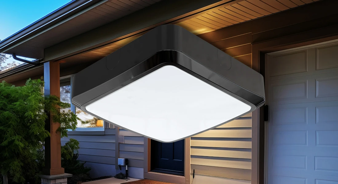 Toppo CRI>80 4 knock-out clips led waterproof outdoor ceiling surface mounted led wall light ip65 outdoor led ceiling light