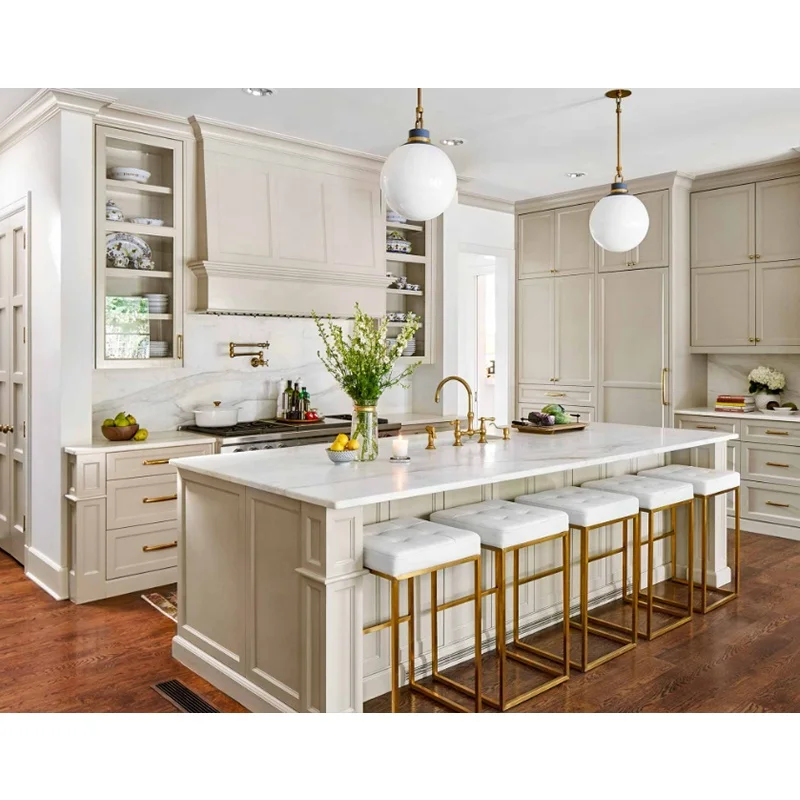 High Quality Customized Modern Design American Wooden Shaker Kitchen Cabinet for House Use