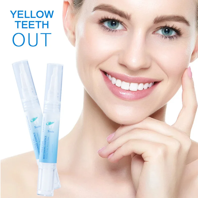 Lanthome Private Logo Oral Hygiene Shining Confident Smile Bright teeth whitening essence gel pen for stains removal
