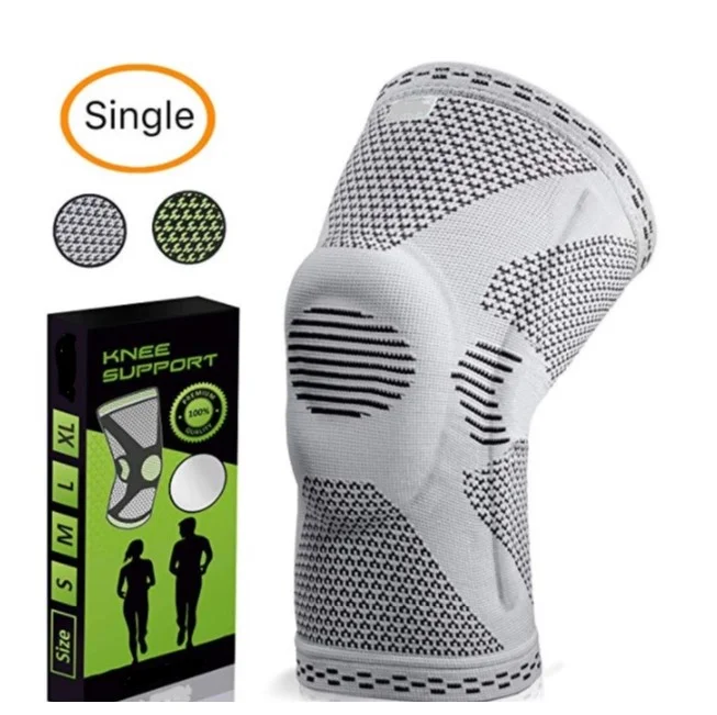 Kangda 3D nylon elastic knitting compression knee brace support