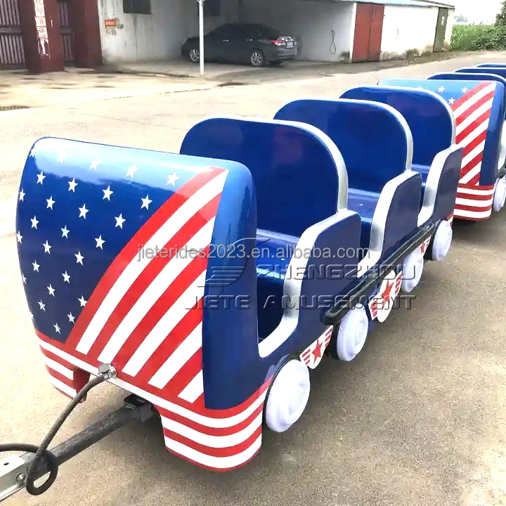 Funfair Rides Kids Amusement Trackless Train Electric Mall Train Mini Trackless