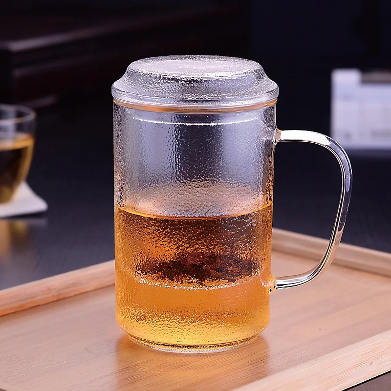 
Hammered Teaware Glass Infuser Mug 