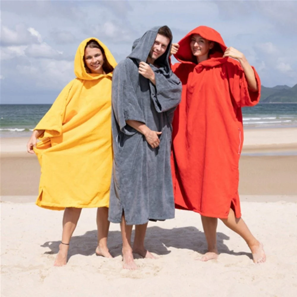 Fast Dry OEM Custom Size Logo Poncho Towel Kids Wholesale Surf Poncho