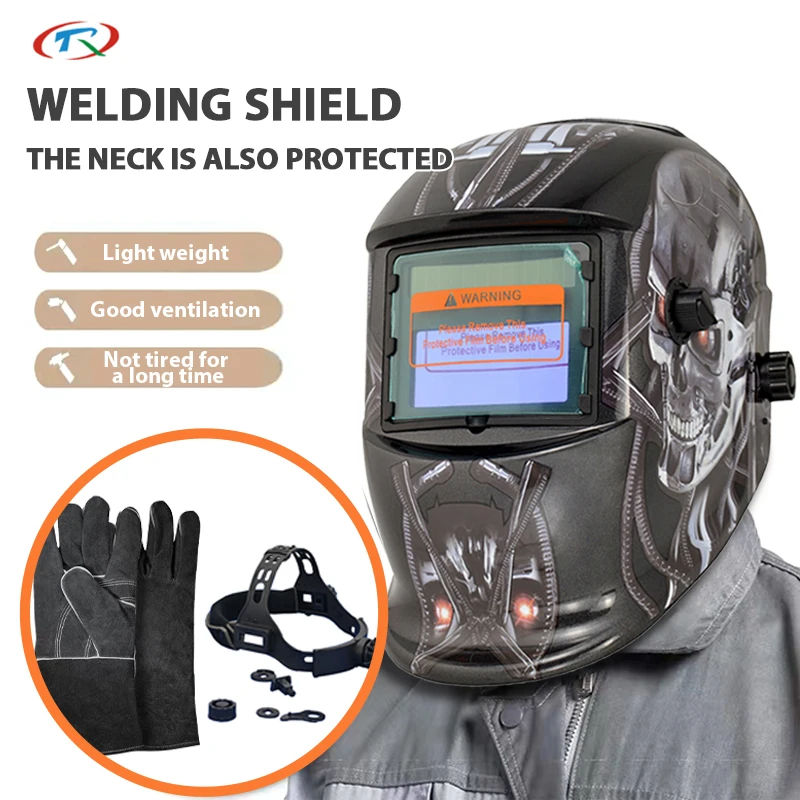 TRQ Test Self-checking filter replaced battery welding lens filter din 9-13 eye protective welding lens