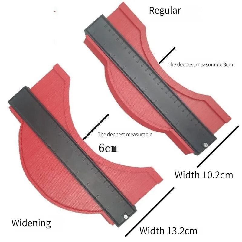 5 10inch Contour Gauge Duplicator Profile Multi-functional Shaping Measure Ruler for Precise Measurement Tiling Laminate Wood