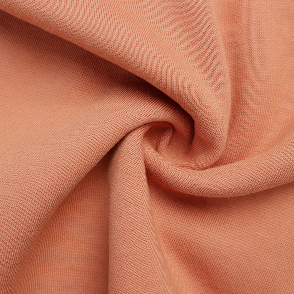 Wholesale 100 Cotton Fabric Polar Fleece Textile Fabric Brushed Knitted Combed Cotton Terry Fleece Fabric For Hoodies