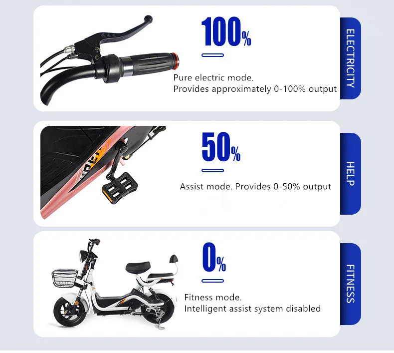 Factory sale latest 48V 12/20ah battery bicicletta elettrica electric bicycle in china
