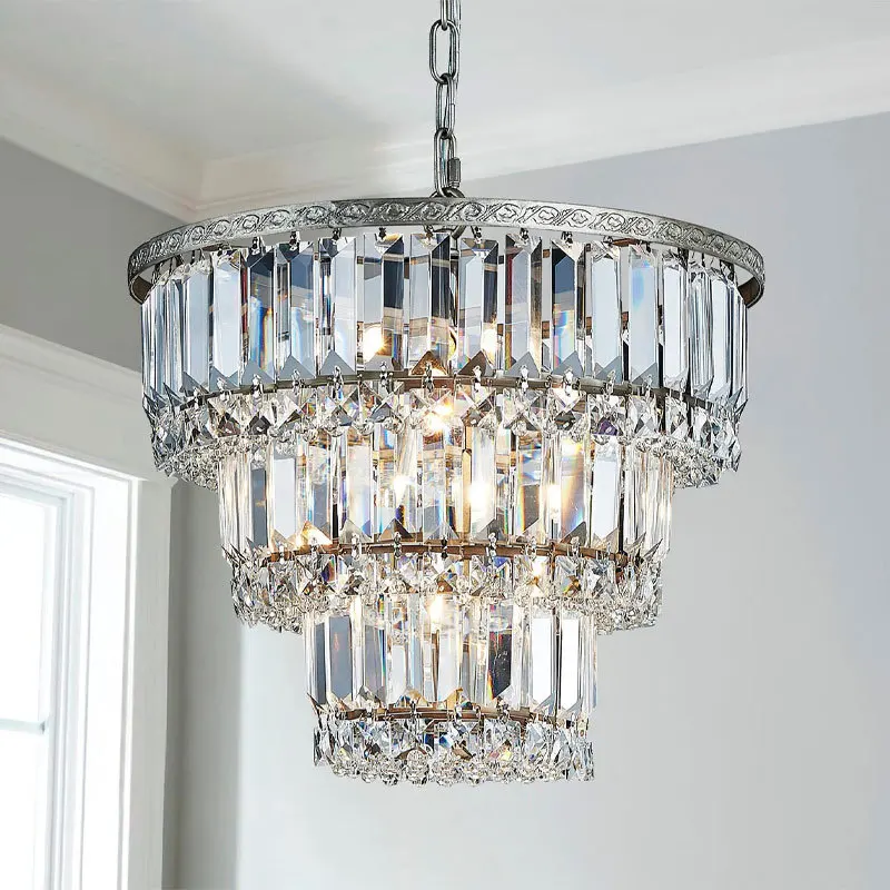 Living Room Villa Crystal Decorative Chandelier Modern Pendant Lights Luxury K9 Crystal Chandelier For Hotel