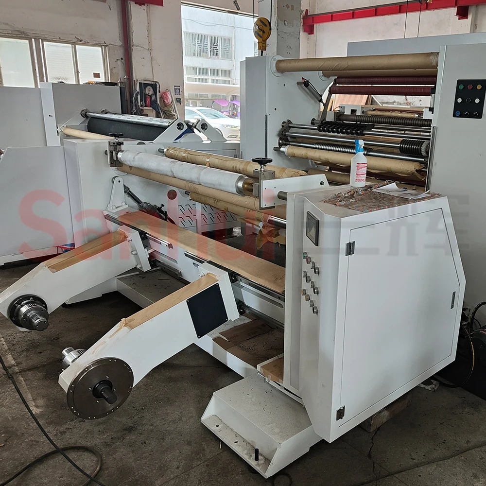 pvc cellophane opp ax tape cutting machine slitting machine