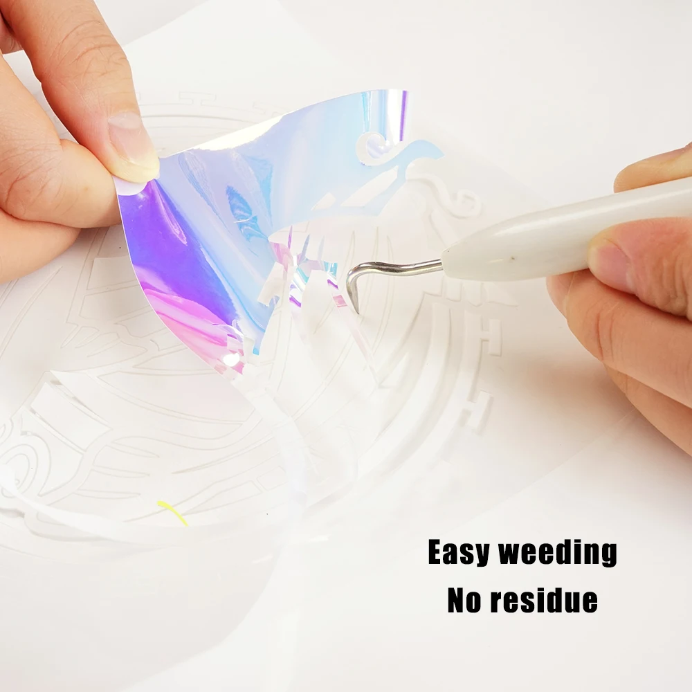 High quality clothes pet heat vinyl textil hologram transfer film