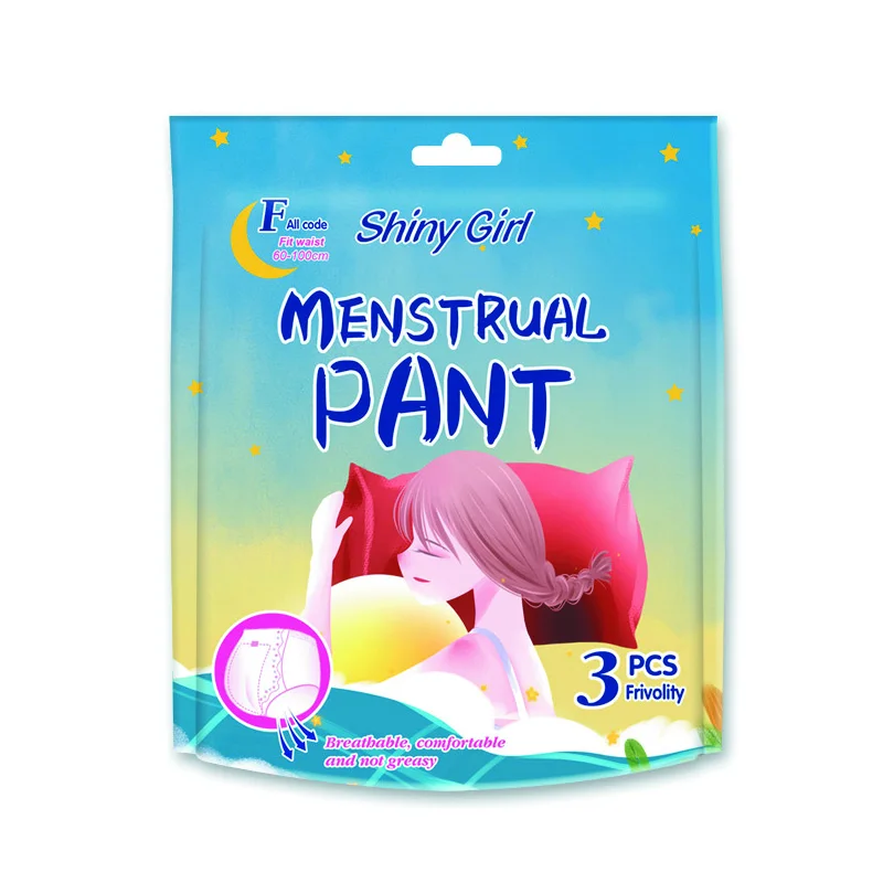 Одноразовые гигиенические брюки для ночного использования прокладки женщин в менструальный