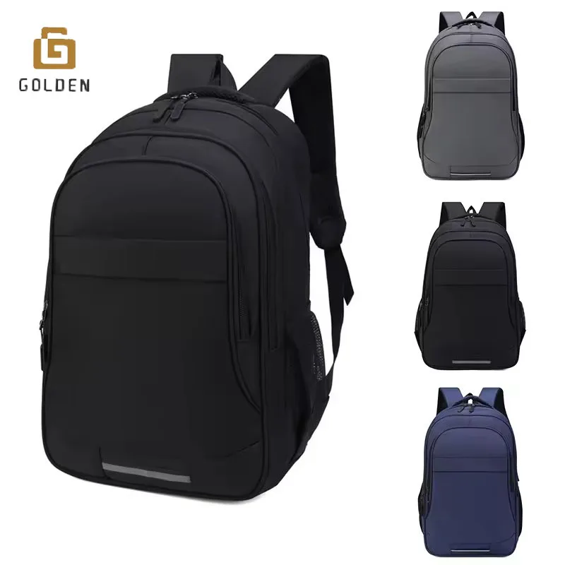 Golden Luxury Large Capacity Fashion Laptop Backpack Ultra Slim Laptop Backpack Waterproof 18 Inch Backpacks For Laptops Logo