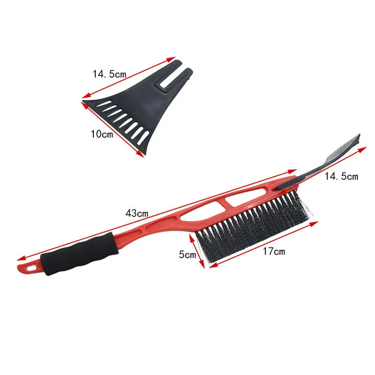 K&B Custom Multi-fuctiion Car Ice Scraper Long Handle Snow Brush Ice Snow Scraper Removable