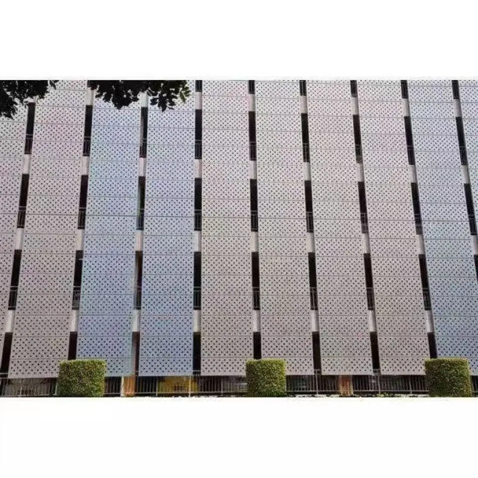 Modern Design Office Building Exterior Wall Batten Curtain Walls Aluminum Extrusion Profile Cladding Facade Aluminum Alloy