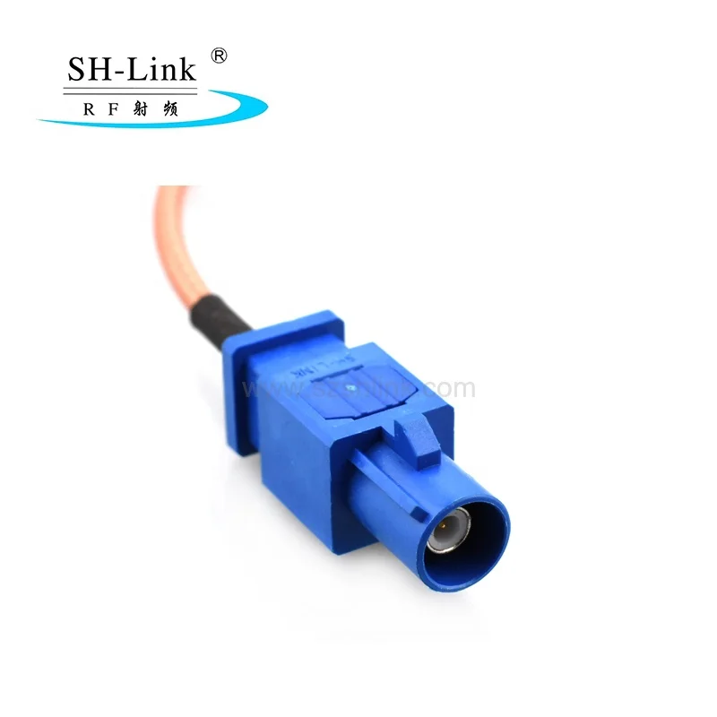 FAKRA male to RG316 to FAKRA male connector for cable assembly