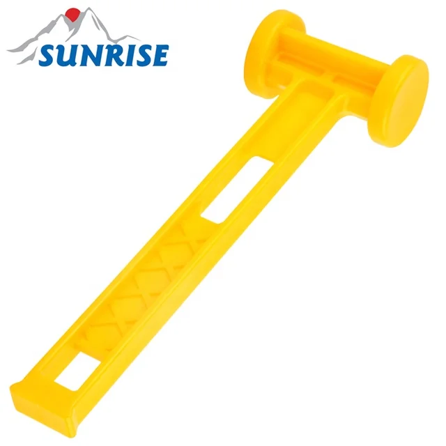 83034-F#25.5cm Length Yellow Plastic Machinist Hammer for Daily Use