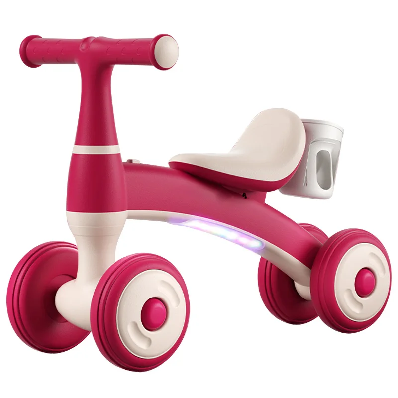 Four Wheels Music Light Infants And Toddler Baby Ride-on Car Factory OEM Kids Bicycle No Pedal Sliding Balance Bike For Child
