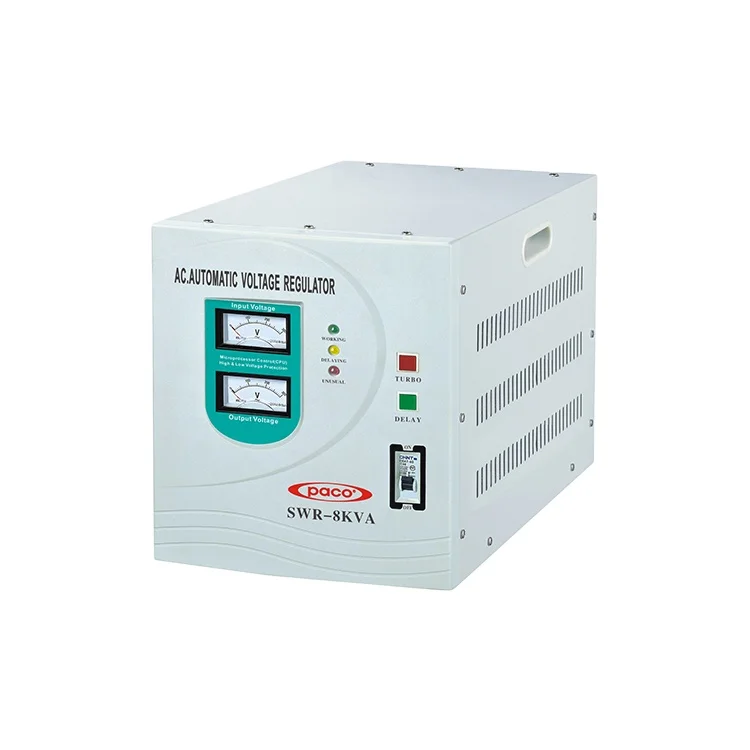 High-power automatic voltage regulator avr 8kva 8000watt switching voltage regulator with circuit breaker protection