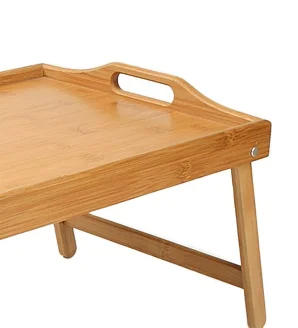 Natural Custom coffee table folding bamboo bed breakfast tray for bed