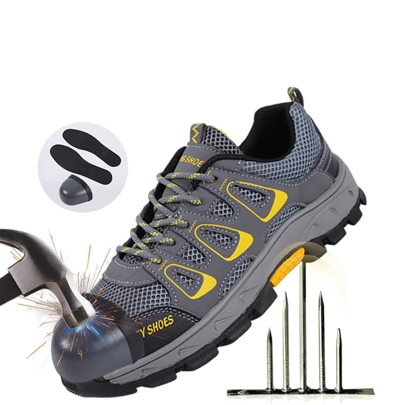 Qingdi high quality 2022 safty shoes work steel toe green color anti slip sole men safty boots safety shoes work