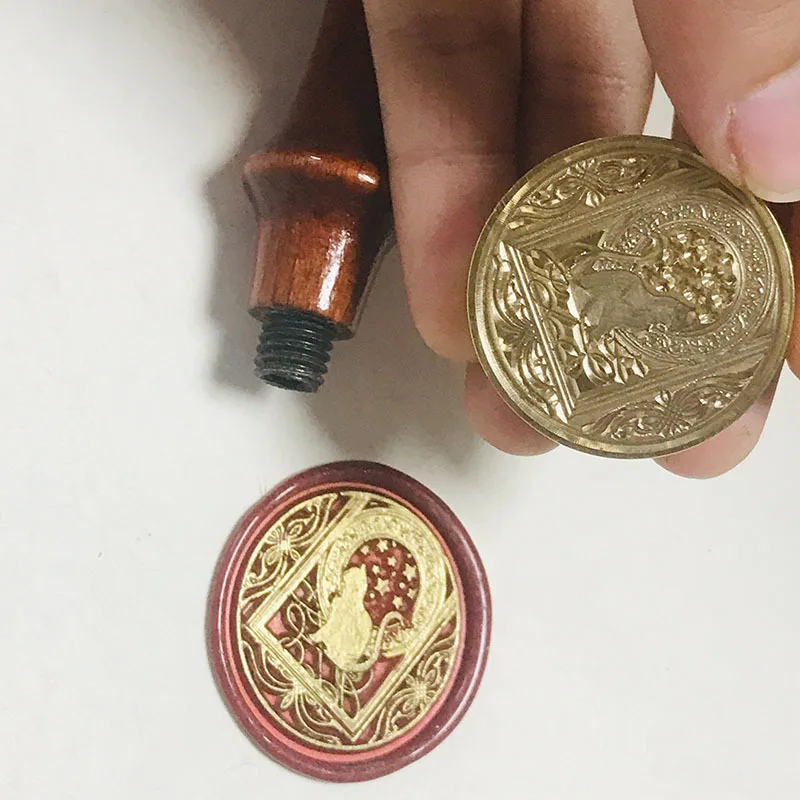 Оптовая продажа ретро антикварные печатные штампы YI Wu для скрапбукинга латунные
