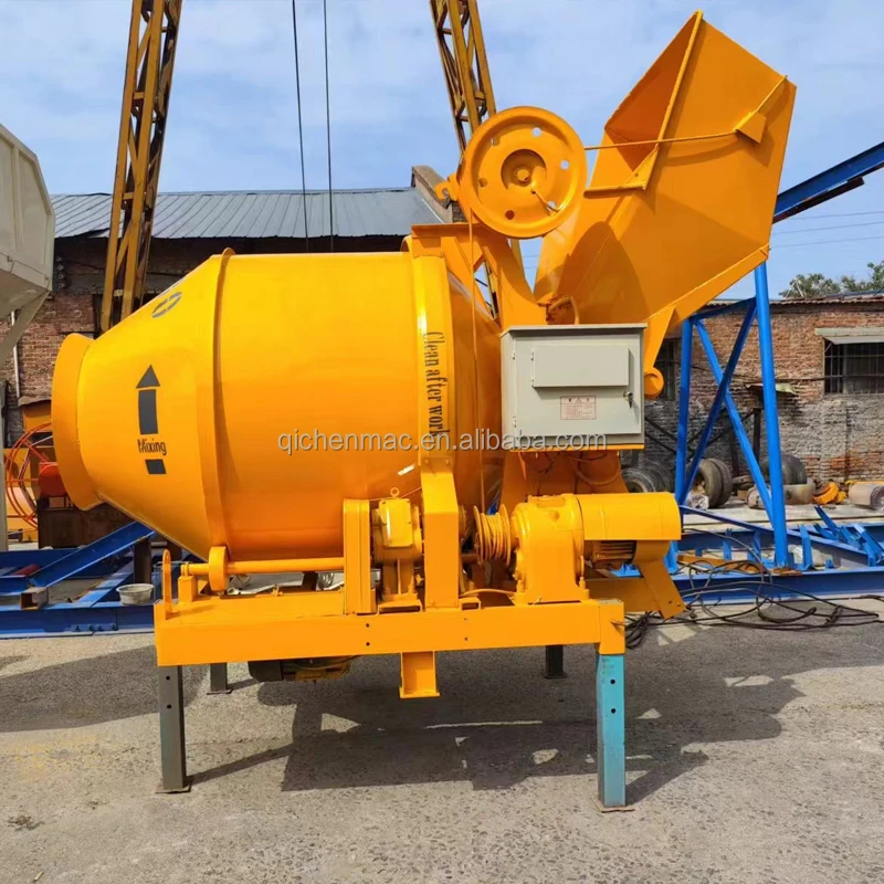 JZC350-DHL 350L 2 Bags Cement Lifting Diesel Self Loading Mortar Beton Cement Concrete Mixer Machine With Ladder Betonniere 350L