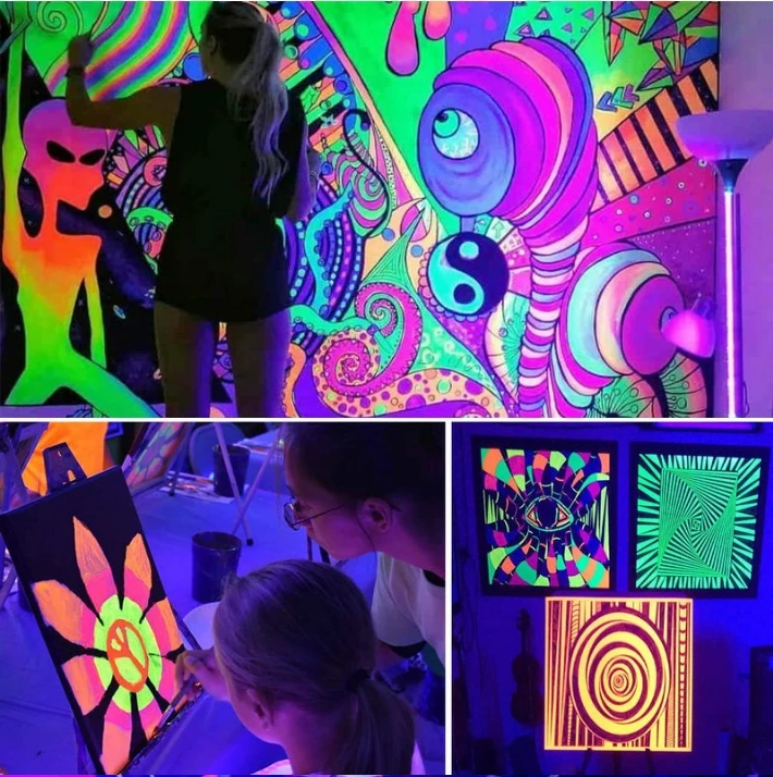 UV Wall Washer Light New Hot LED 36W Purple Aluminum Strip Light 40W Halloween Ghost House Fluorescent Lamp