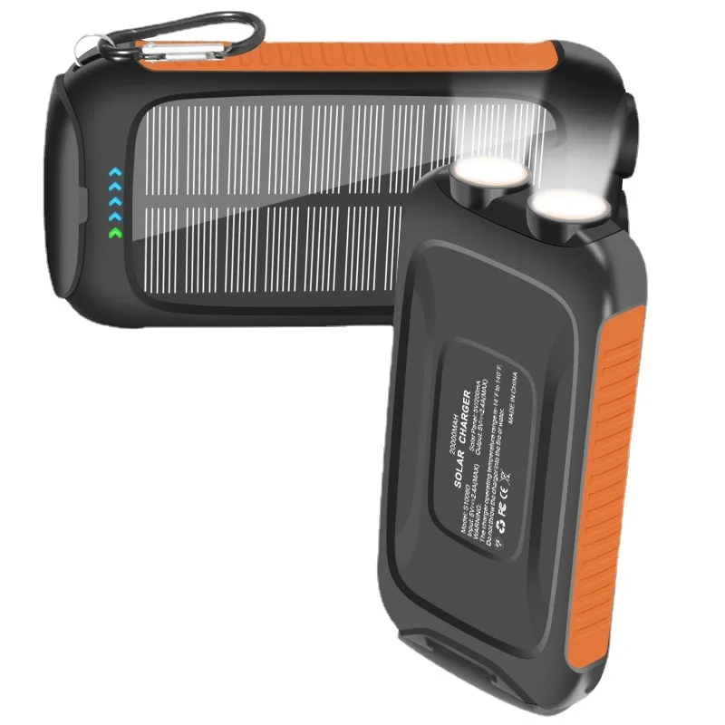 OSWELL Outdoor Waterproof Mobile 20000Mah Phone 25000Mah Energy Fast Charging Solar Power Bank For Cell Phone With Panel