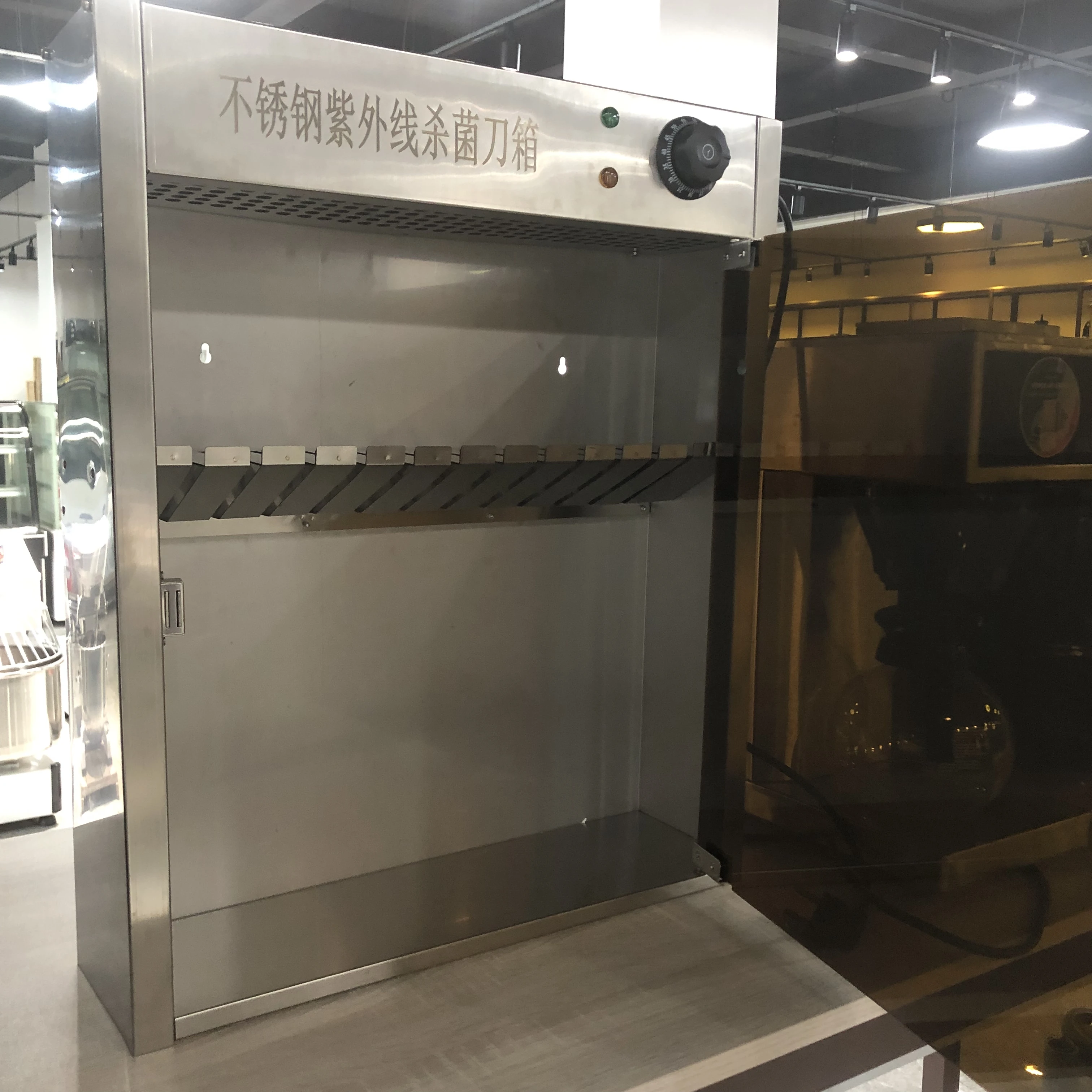 Longterm Stainless Steel CE Commercial Kitchen Disinfection Tools UV Lamp Knife Steriliser Catering Box Sterilization Cabinet
