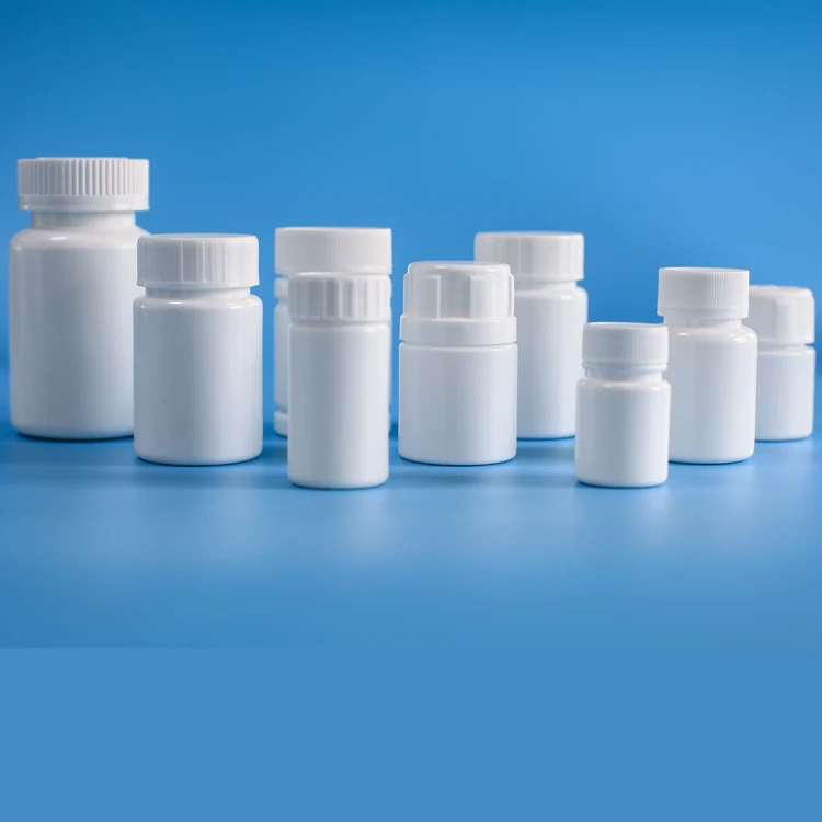 hdpe plastic bottle for pill capsule with CRC screw cap