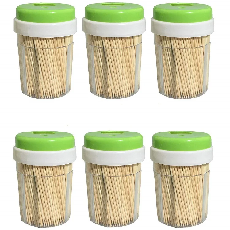 Bamboo Wooden Toothpicks Round, Strong, Splinter-Free for Teeth and Appetizers