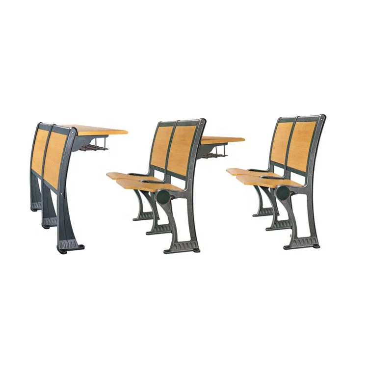 Aluminium alloy School desk and chair classroom furniture HT432B for student