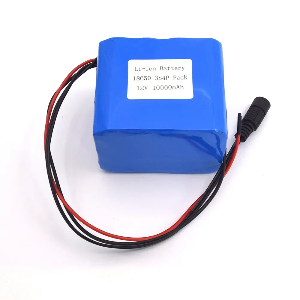 GEB 12V 8Ah литий-ионный аккумулятор 3S4P 18650 11 1 V 8000mAh 12 8 1000mAh 8800mAh 10000mAh