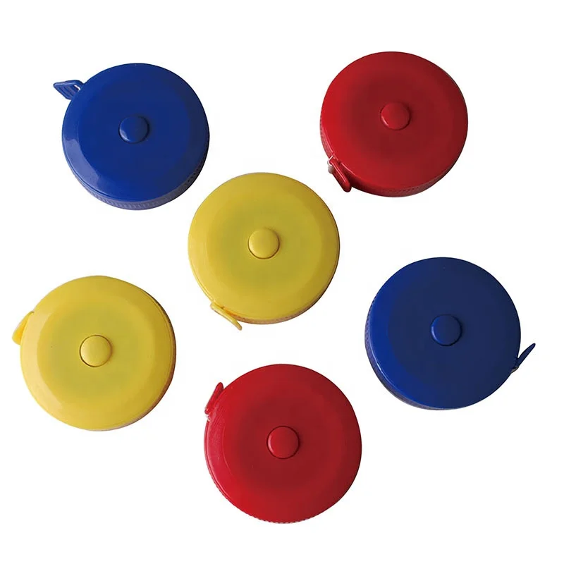 1.5m 60 inch Soft Tape Measure Sewing Accessory Double Face Printing Colorful Small Case Measuring Tape